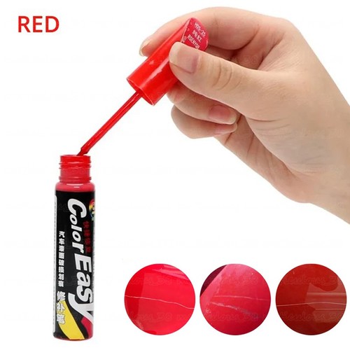Red car paint repair pen - car,