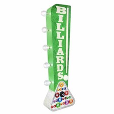Billiards led marquee sign - billiards,