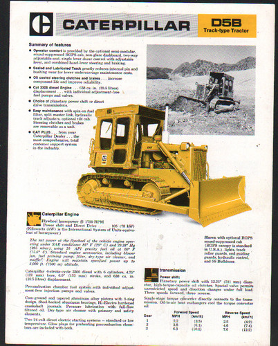1977 caterpillar d5b - 1977,