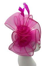 Women's Fascinator Wedding Fabric Party Hat Race Royal Ascot Headband & Clip New