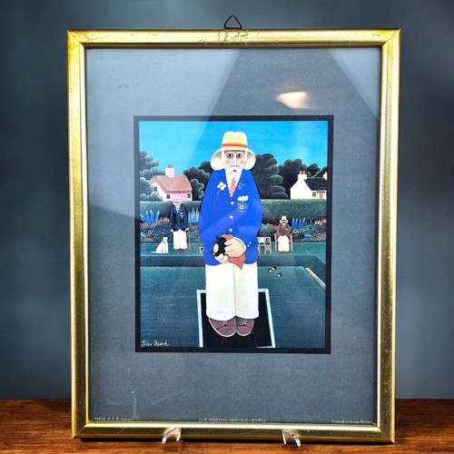 Vtg peter heard bowls print - heard,