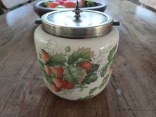 vintage ceramic biscuit barrel