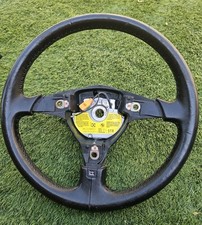 BMW E36 3 Series Sport M Tech 2 370mm steering wheel Black Leather