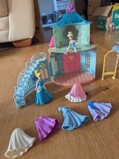 Gorgeous Cinderella Play House Castle Set With Flexible Dresses For With 2 Dolls
