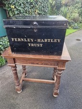 Antique Solicitors Metal Deed Box