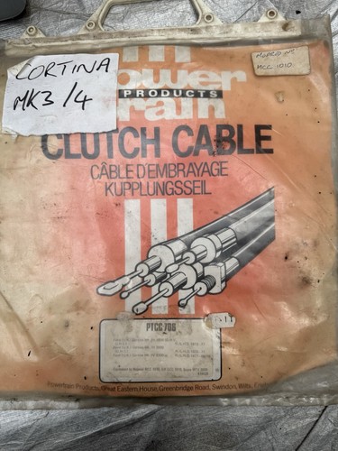 Nos clutch cable ford cortina - cable,