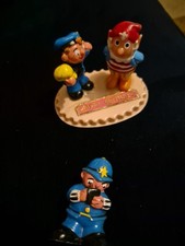 Vintage Cake Topper Happy Birthday Noddy Big Ears & Policeman Figure Enid Blyton