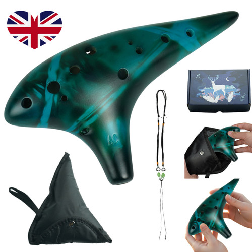 Hole ocarina ceramic alto c - hole,