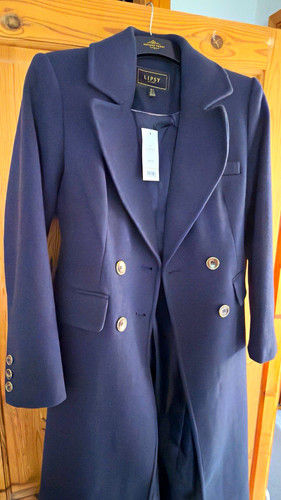 Lipsy london petite navy wool - london,