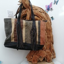 Vtg Zara Fringe Bag Boho