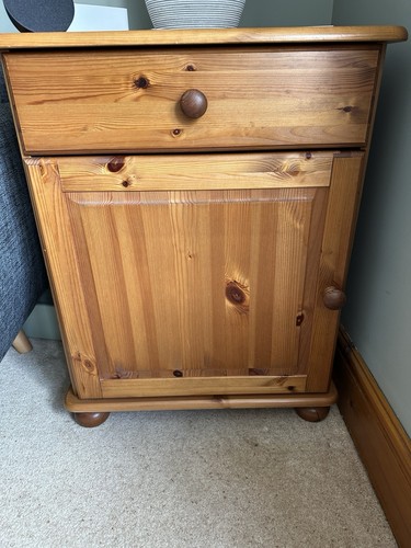 Pine corner cupboard - pine,