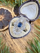1920s Art Deco Sapphire &