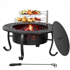 36 Inch Fire Pit with 2