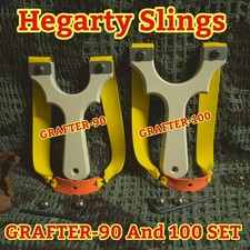 CATAPULT /SLINGSHOT, GRAFTER 90+100 SET. DESERT SAND , HUNTING , HEGARTY SLINGS