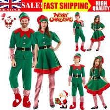 UK Womens Girls Elf Costume
