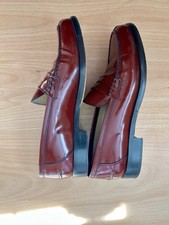 Church’s International Ladies Flat Leather Loafers Shoes, UK5, EU38 Cherry Red