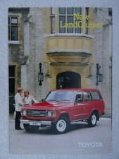 Toyota Land Cruiser Brochure 1981: 4-Litre, 6-Cylinder 4 Wheel Drive Manual.