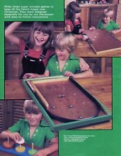 ~ Laminated Vintage Craft & Knitting Patterns For Wooden Game Boards & Sweater ~