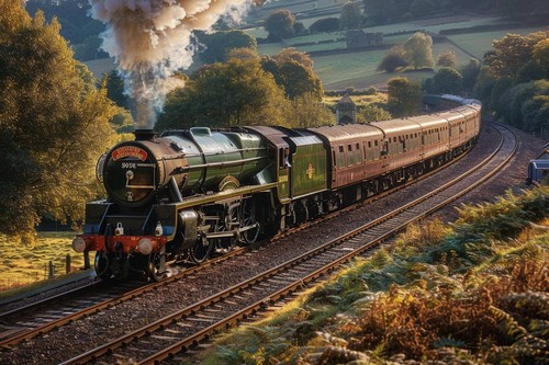 Steam train canvas - canvas, picture