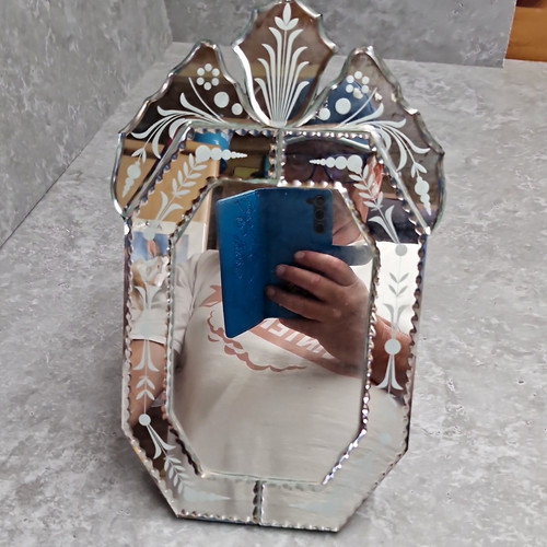 Vintage venetian glass table - venetian,