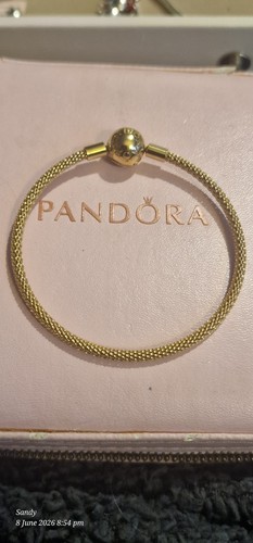 Pandora shine gold mesh - mesh, bangle