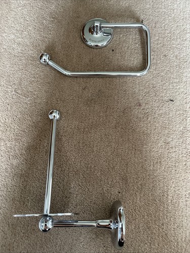 Fired earth chrome toilet roll - fired,