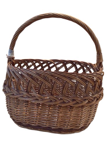 Vintage wicker oval - wicker, shopping