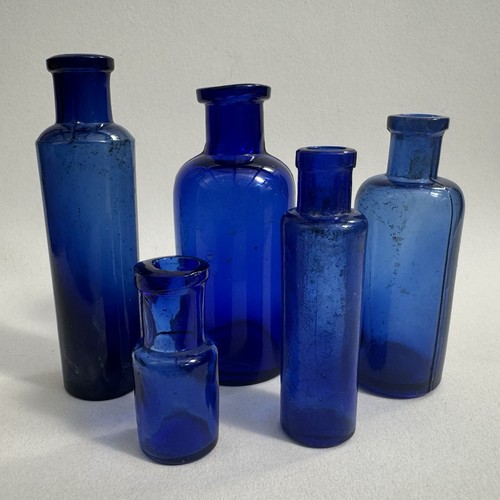 Vintage cobalt blue glass - blue,