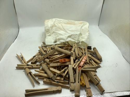 Bag vintage wood clothes - bag,