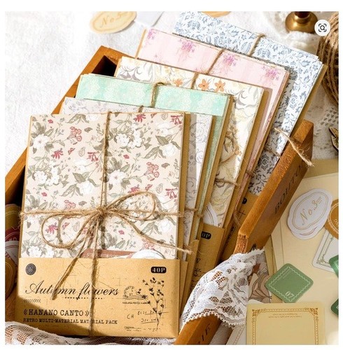 Vintage floral scrapbooking - vintage,
