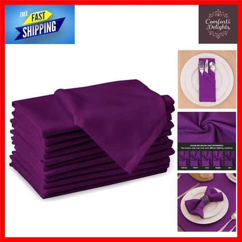 Vibrant purple cotton dinner - purple,
