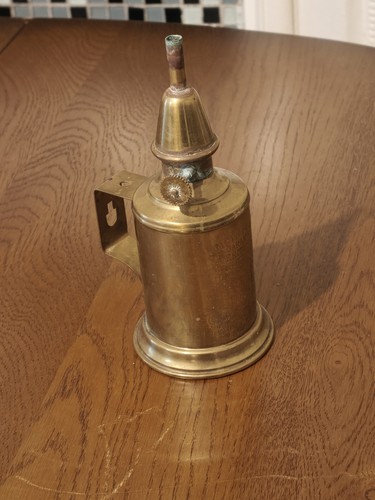 Antique french brass oil - antique,