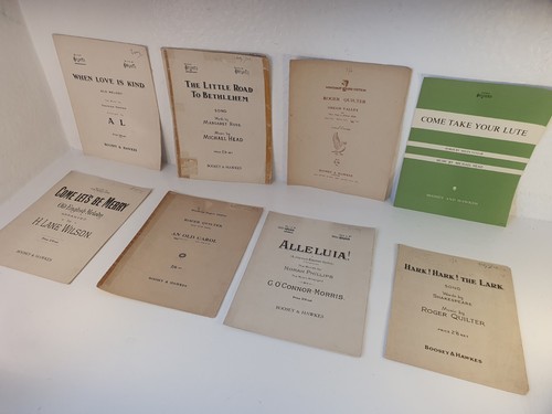 Vintage music scores - vintage:,