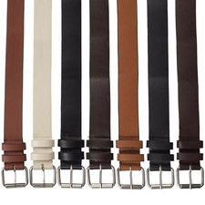 Kruze New Mens PU Leather Belts Buckle Belt For Jeans Big Tall King Sizes 