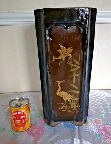 Concrete umbrella stick stand - concrete,