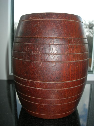 Ww1 teak barrel from - -,