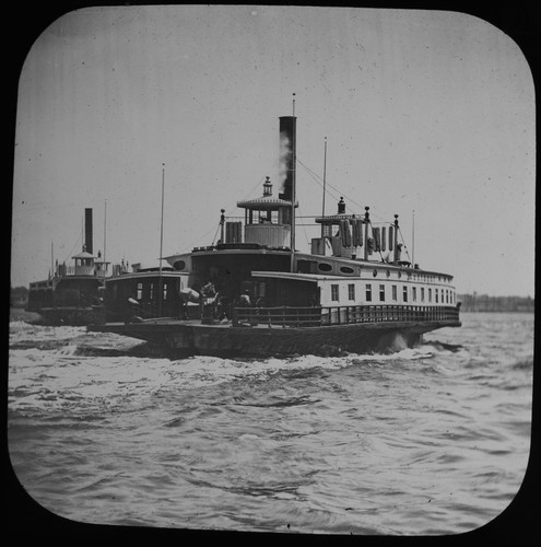 Ferry boat running atlantic - running, to
