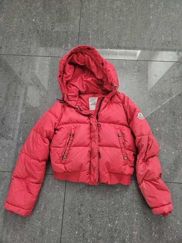 Moncler kids red hooded down - moncler,