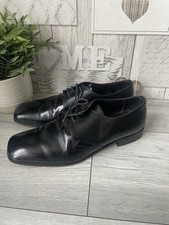 Prada Mens Black Leather Shoes