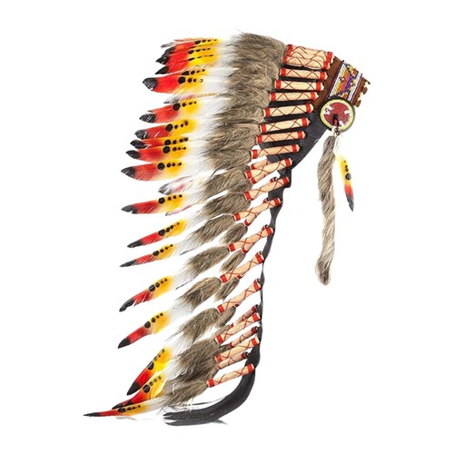 Indian chief feather headdress - chief,