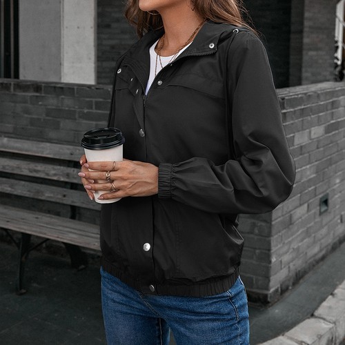 Ladies waterproof raincoat zip - waterproof,