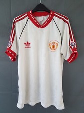 Manchester United Special ECWC Shirt 1991. Medium 40/42. Original Adidas. White 