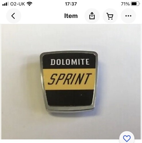 Triumph dolomite sprint badge - triumph,