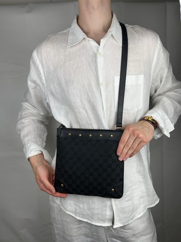 Gucci black monogram canvas - gg,