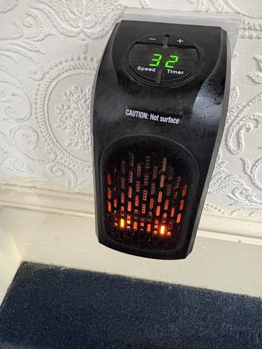 Jml handy heater 500w plug - handy,