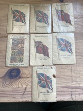 Job Lot Vintage Kensitas British Empire Cigarette Union Jack etc Flag Silks x7