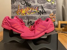 Mens Adidas ZX Flux Torsion neon pink Trainers  UK 9.5 rare gym?