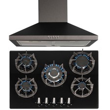 SIA 70cm 5 Burner Gas On Glass