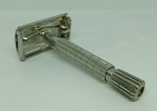 Vintage British Gillette Flare Tip Safety Razor Retro Shaving