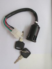 QUAD Dirt BIKE  BIKE IGNITION BARREL 2 KEYS ALTERNATIVE  4 WIRES 